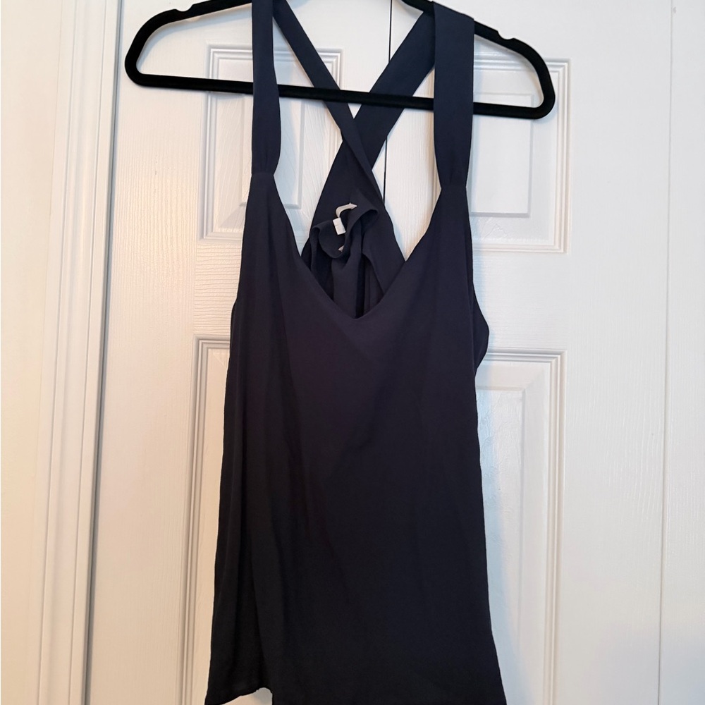 LOFT Navy Cross-Back Camisole